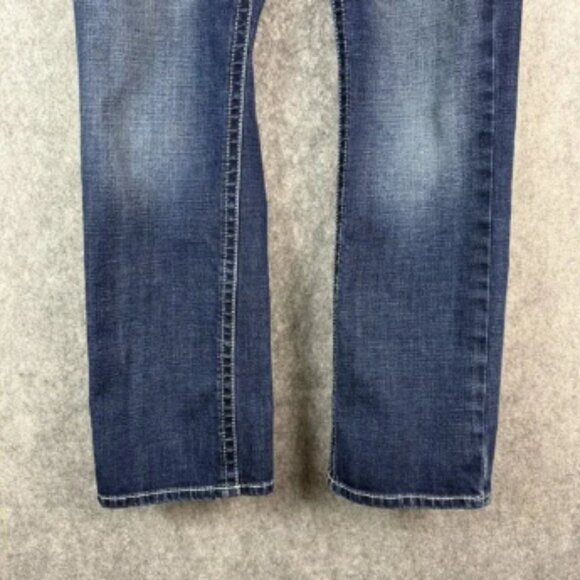 Ariat Jeans Mens 31X30 Blue Denali M7 Straight Leg Slim Fit Western Workwear - Picture 3 of 14